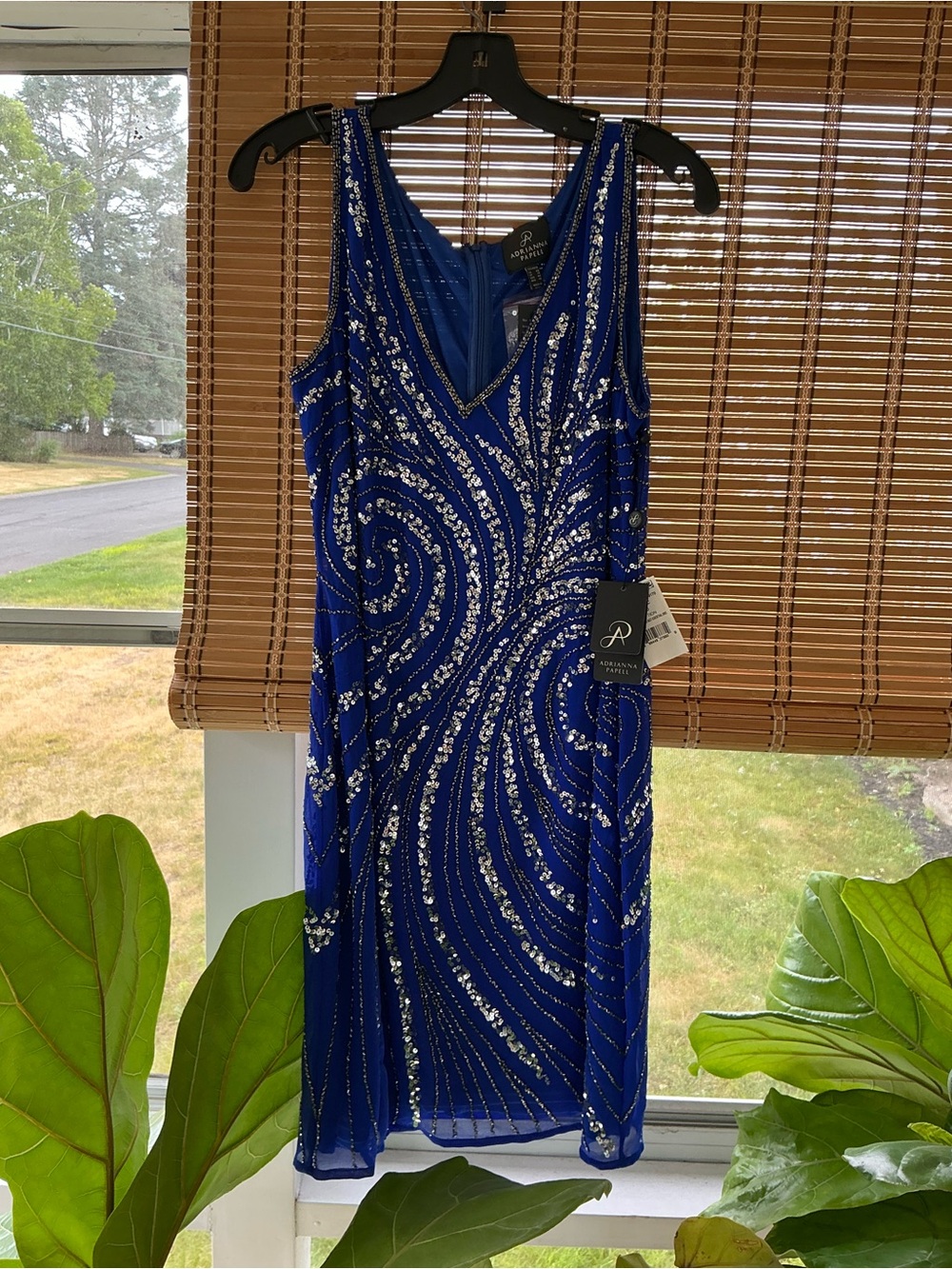 Stunning Electric Blue Adrianna Papell size 10